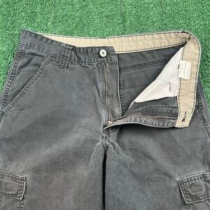 Wrangler Men's Cargo Pants Faded Black 32x32 Cotton Relaxed Fit Workwear Canvas